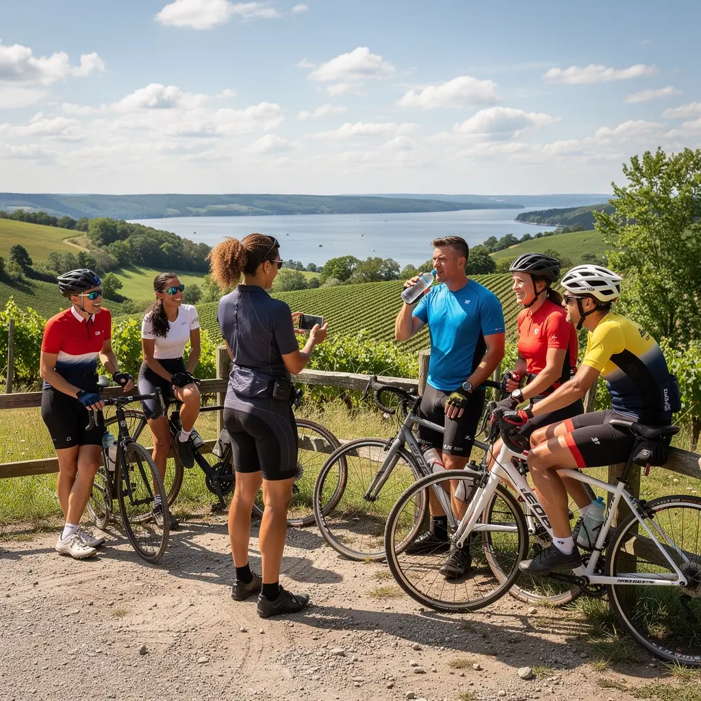 Rodzinny piknik w malowniczym parku narodowym.
