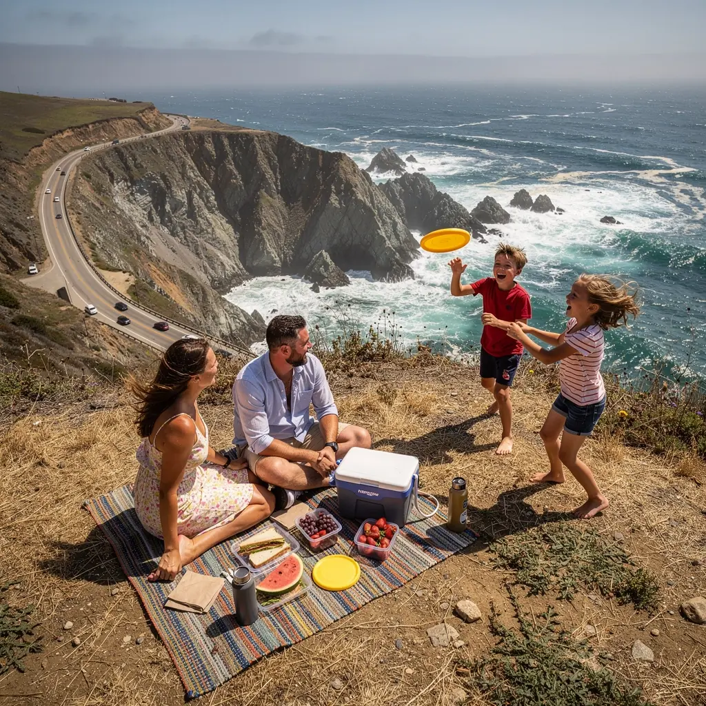 malownicza droga z widokiem na góry i lasy w USA