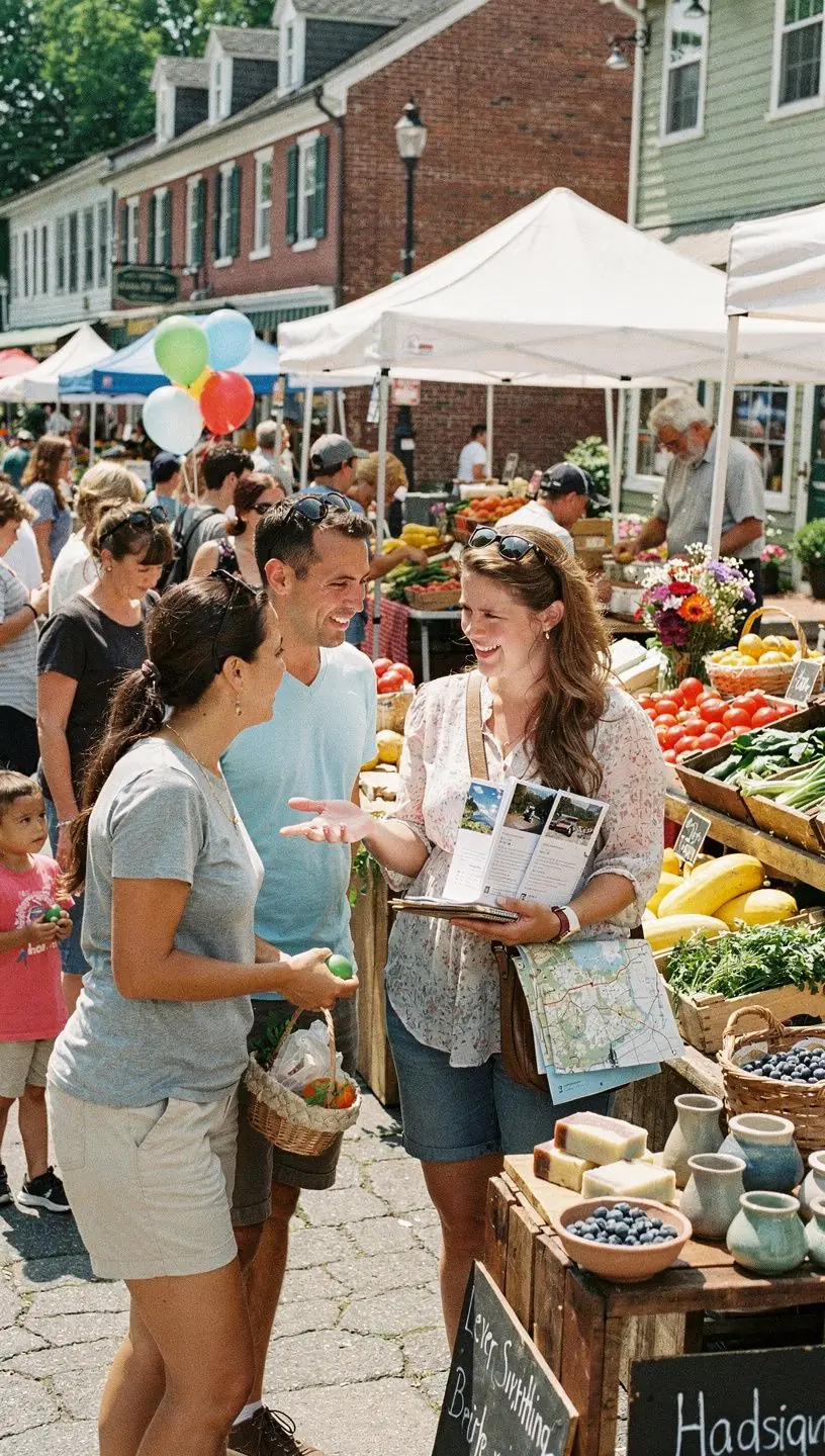 Rodzina podróżująca samochodem, zatrzymująca się na piknik w urokliwym miejscu.