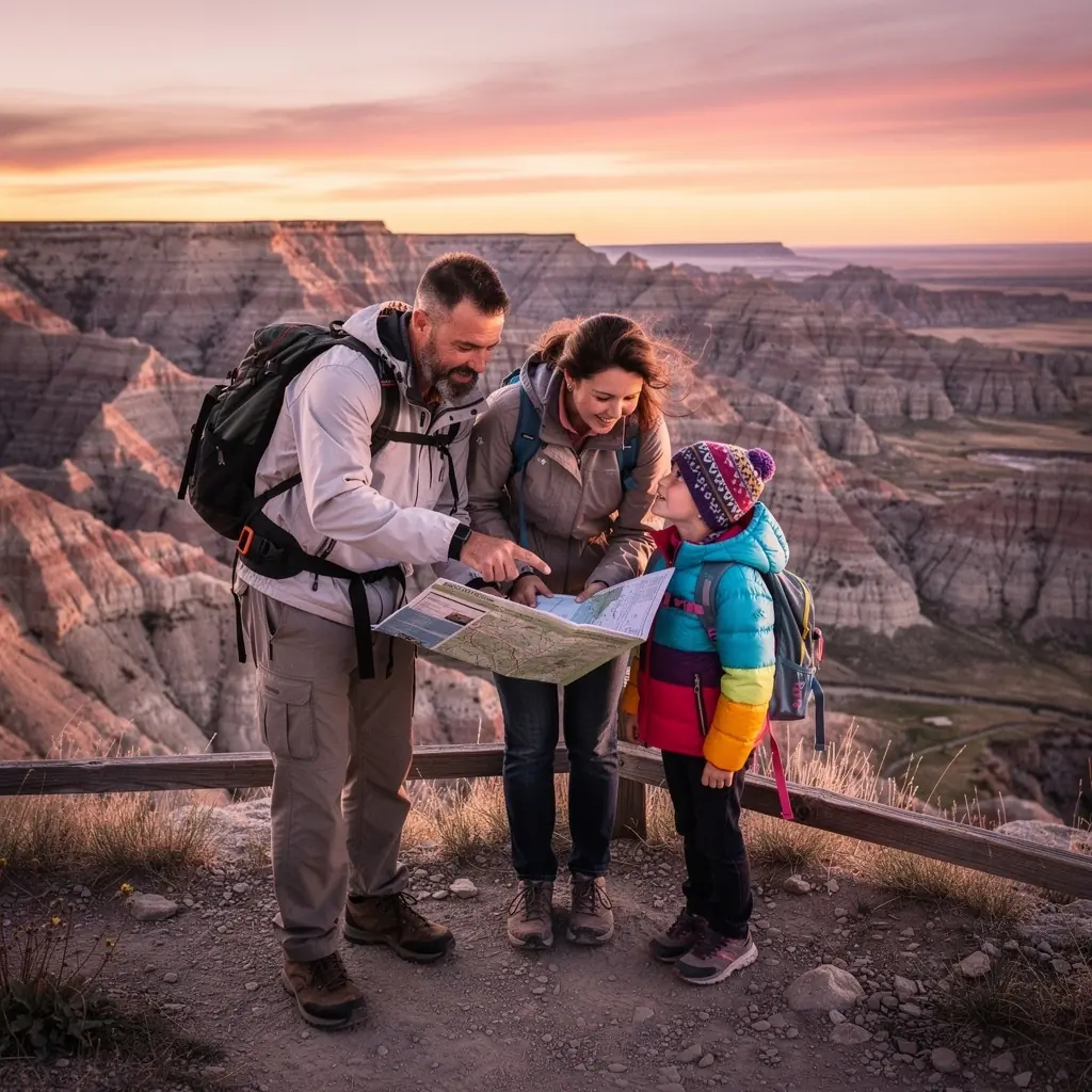 Zachód słońca nad jeziorem, tworzący romantyczną atmosferę na weekendowej wyprawie.